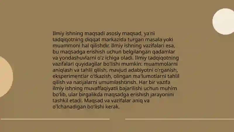 Ilmiy ishga taqriz namunasini yozish 4