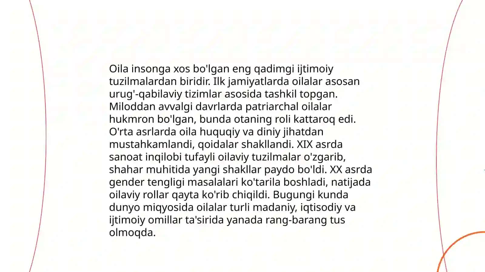 OILA TARBIYASI ASOSLARI 4