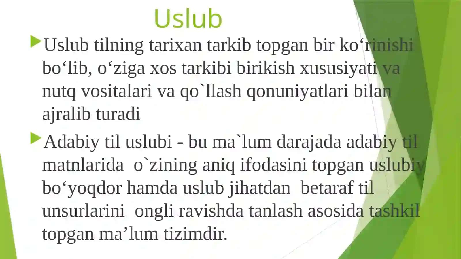 Adabiytiluslublari. Leksik va fonetik uslubiyat 4