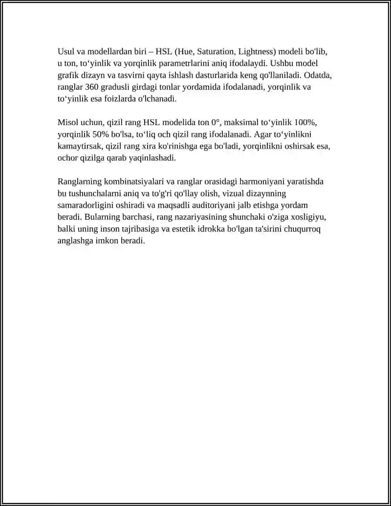 RANG UYĠUNLIGI VA KONTRAST OSOSLARI 4