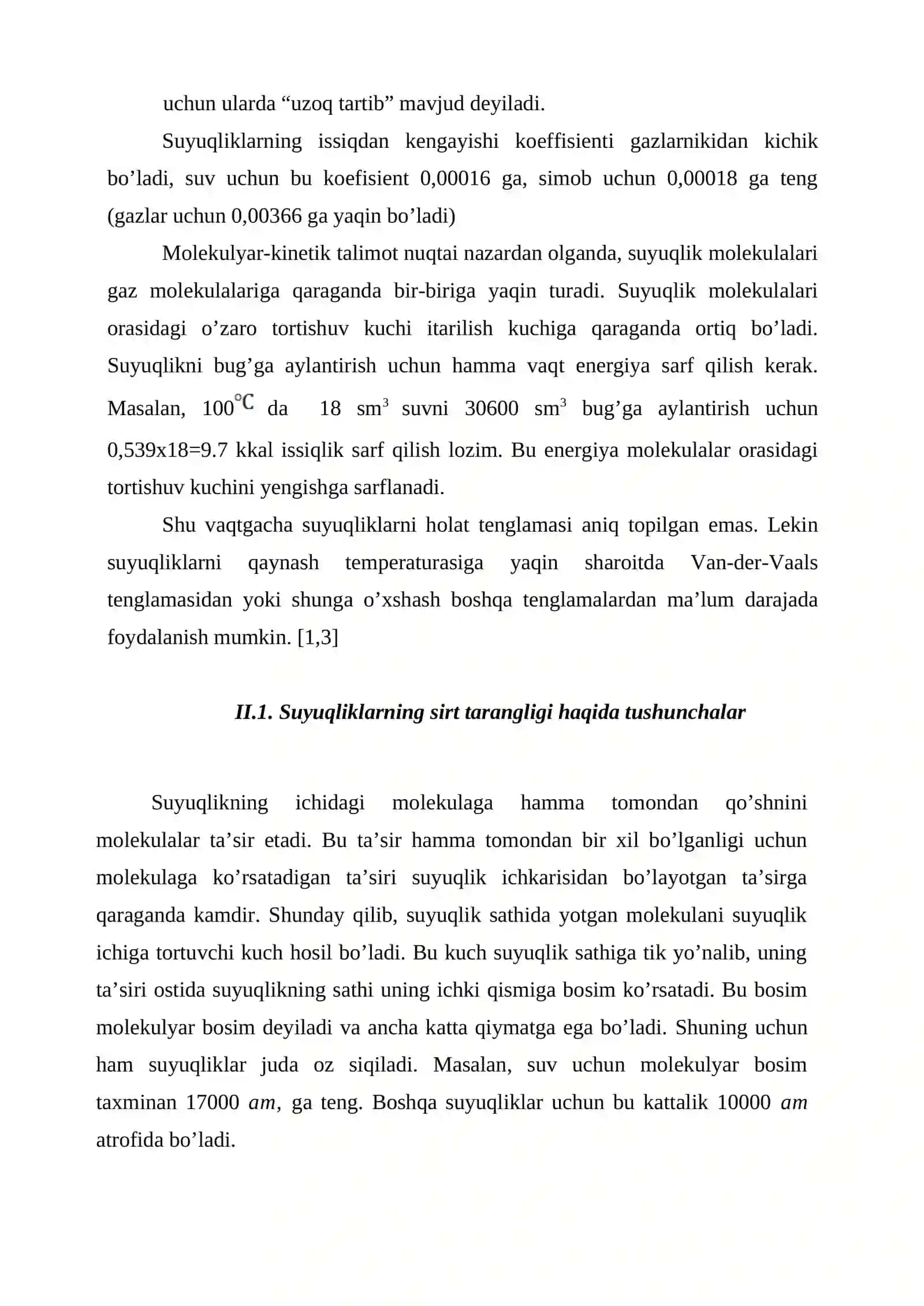 Suyuqliklarning sirt tarangligi 4