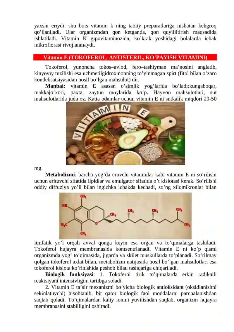 Yog’da eriydigan vitaminlar 4