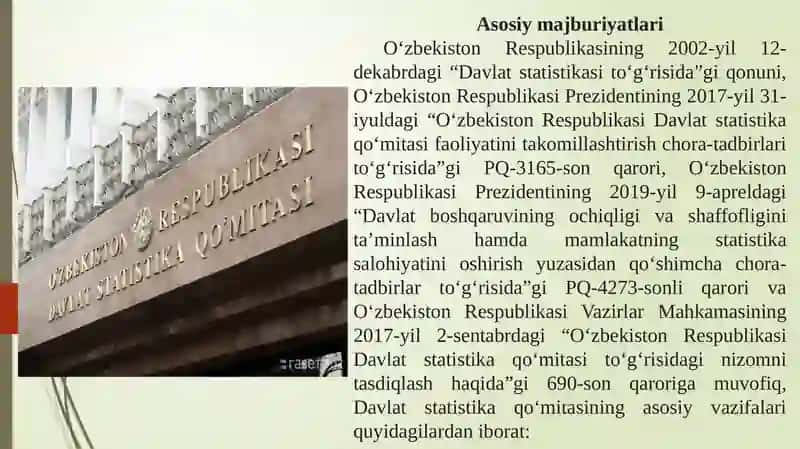 Davlat statistika agentligi vazifasi va funksiyasi 4