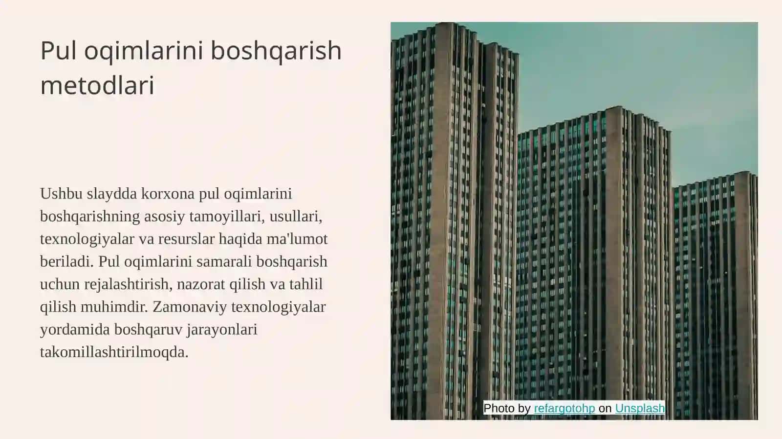 Korxona pul oqimlarini boshqarish 4