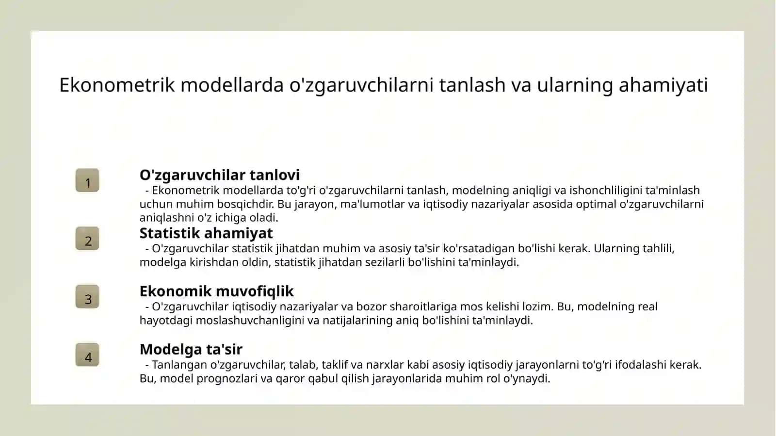 Talab va taklifni aniqlash usullari 4
