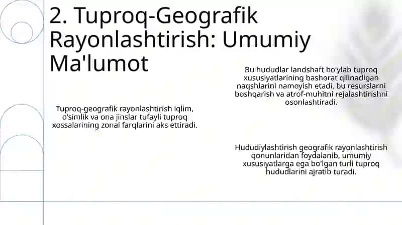 Geografik zonallik qonuniyati va tuproq-geografik rayonlashtirish 4