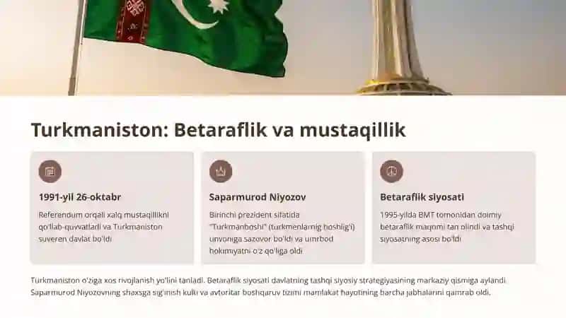 Markaziy Osiyo davlatlari: Mustaqillikdan rivojlanishga 4