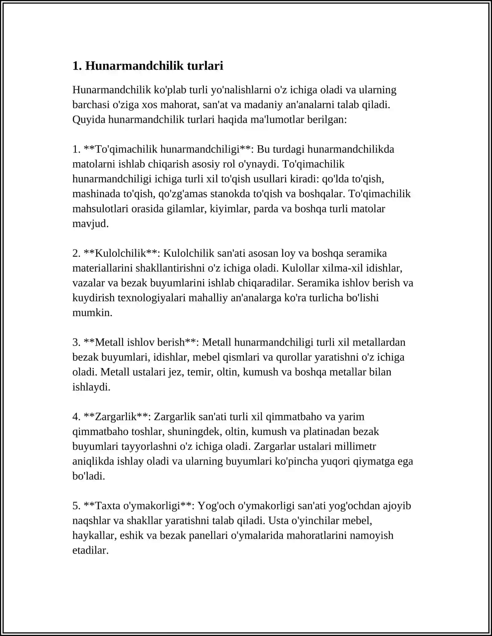 TURKISTONDA XIX ASR OXIRI XX ASR BOSHLARIDA HUNARMANDCHILIK 4