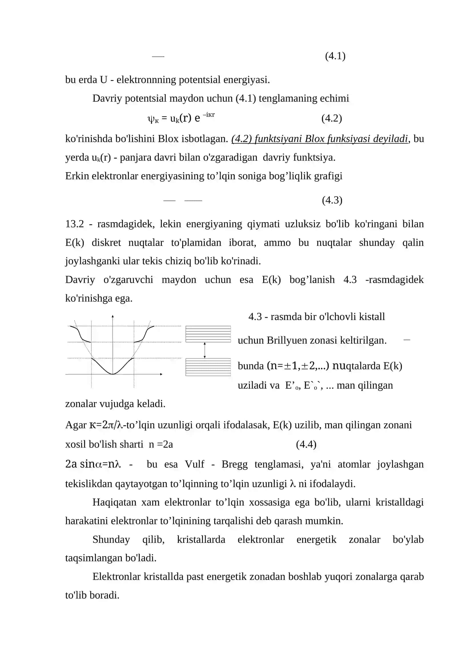 Qattiq jismlarning elektr o'tkazuvchanligi 4