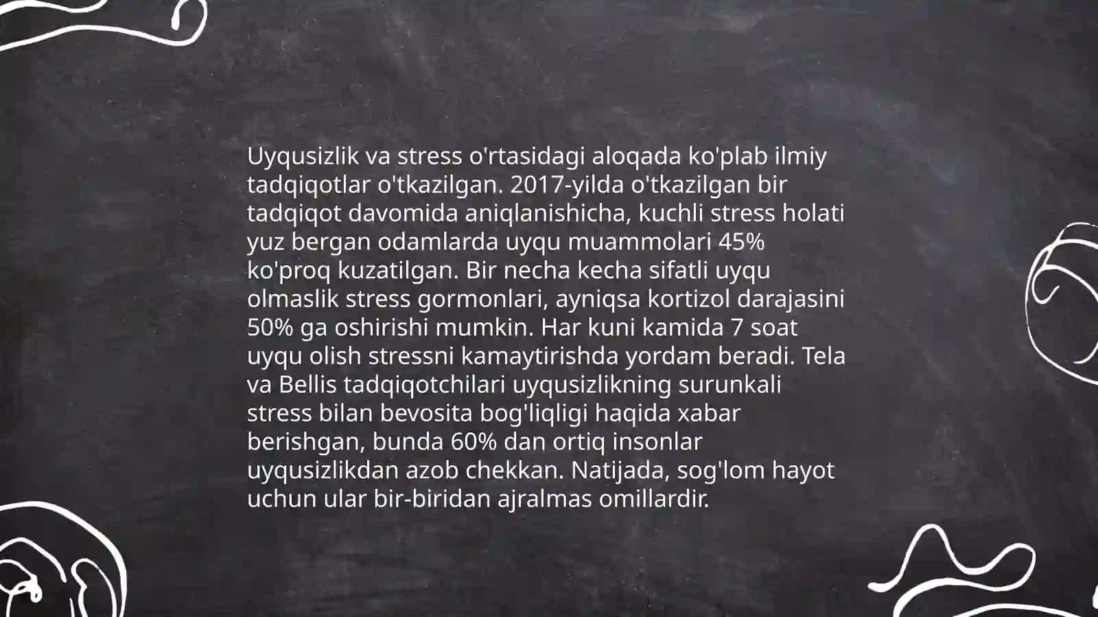 Uyqu buzilishlarining sabablari 4