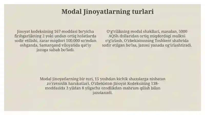 Modal Jinoyat Tushunchasi 4
