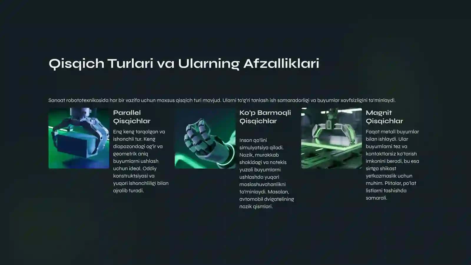 Sanoat Robotlarining Ishchi Organlari va Qisqich Qurilmalari 4