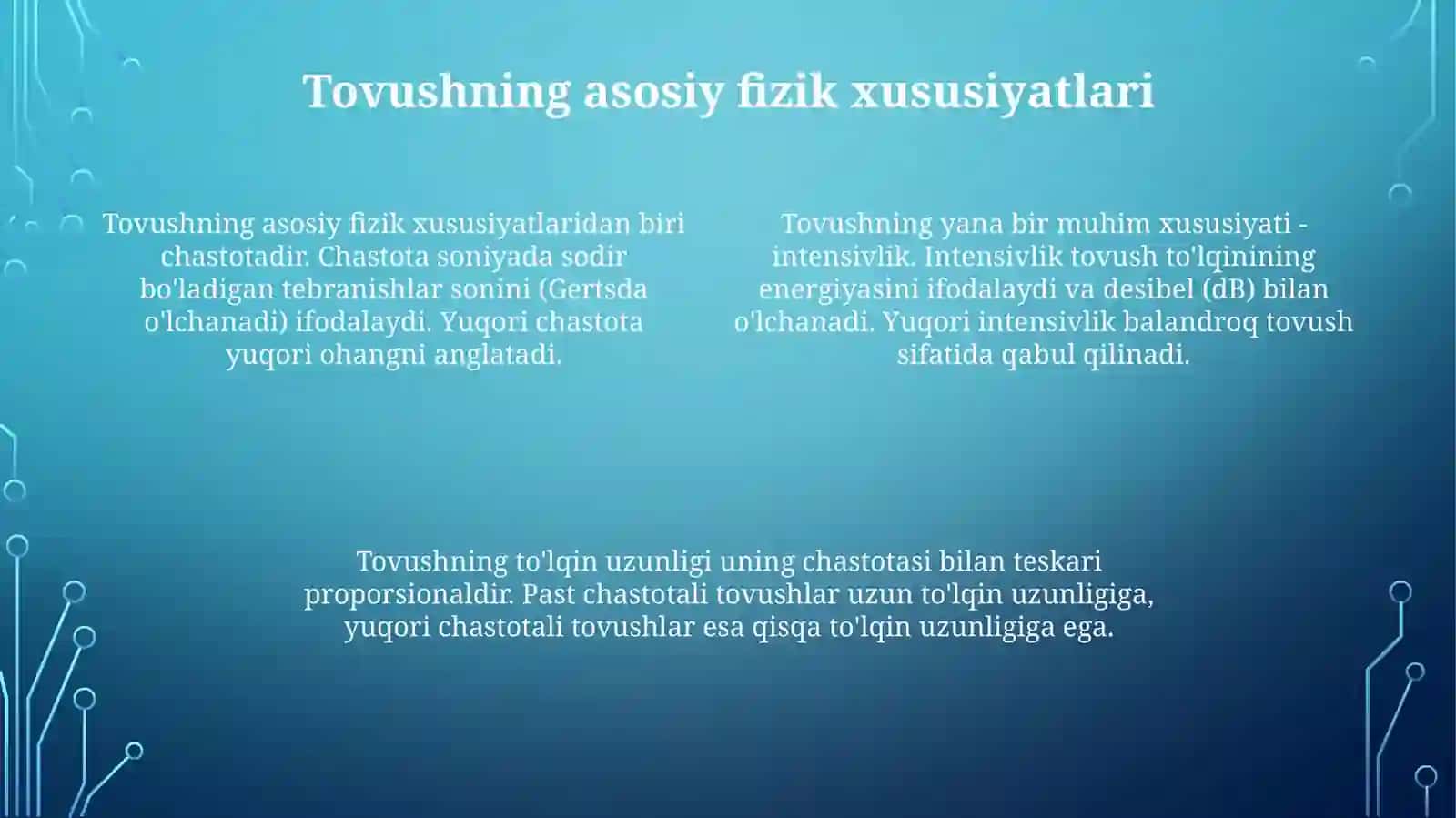 Tovushning fizik xususiyatlari 4