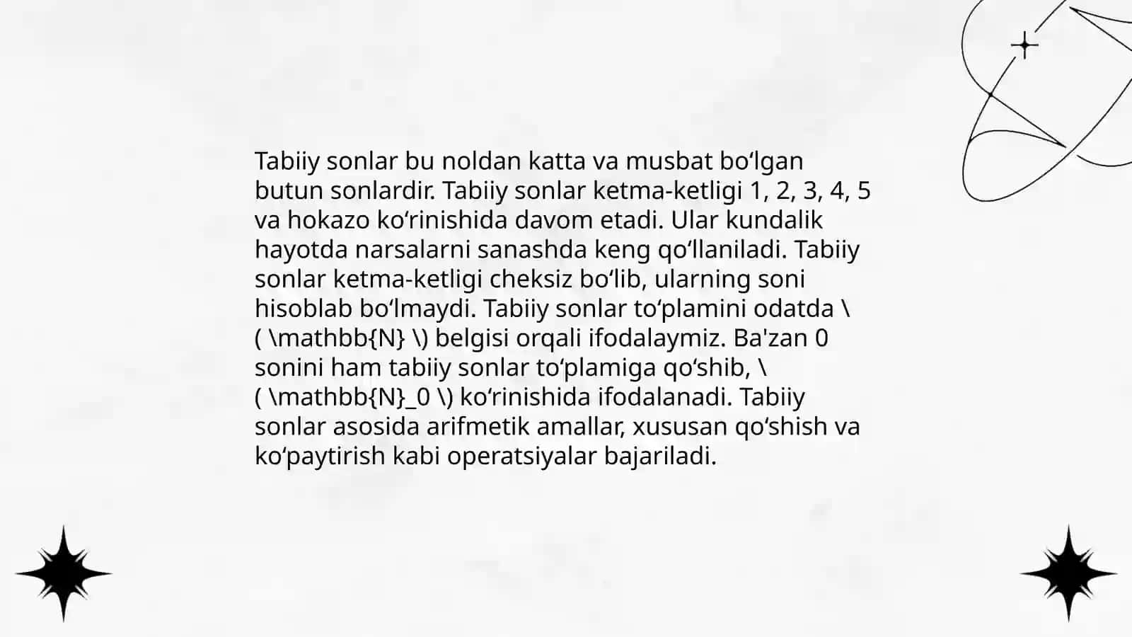 Tartib,miqdor va butun sonlar 4