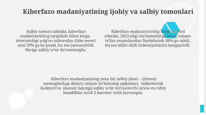 Kiberfazo axborot iste'moli madaniyati 4