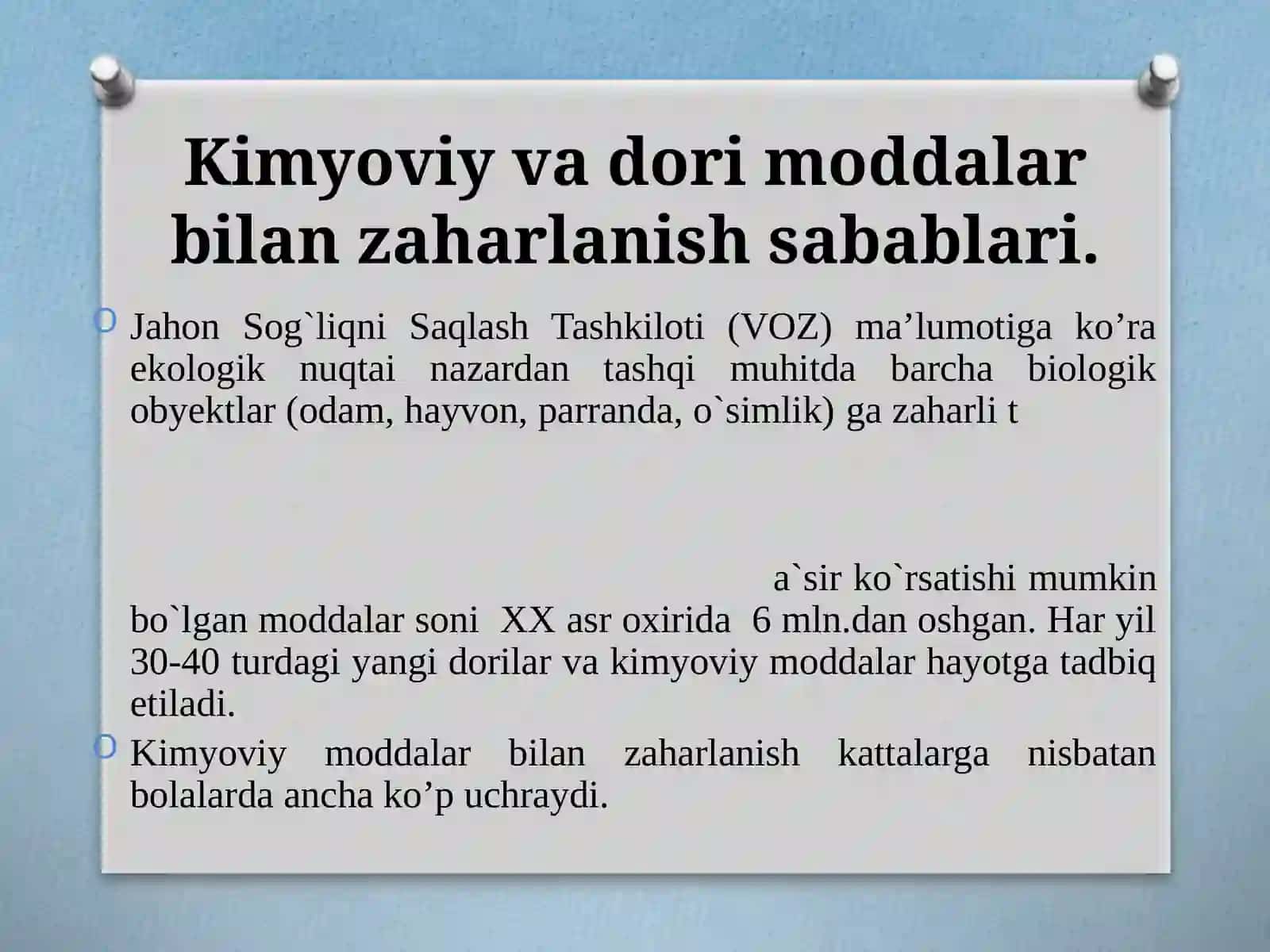 Zaharlanish va zaharlanganda tez yordam 4