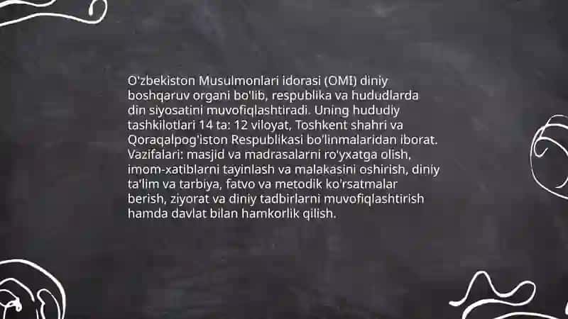 O'zbekistonda ro'yxatga olingan diniy tashkilotlar va ularning tasnifi 4
