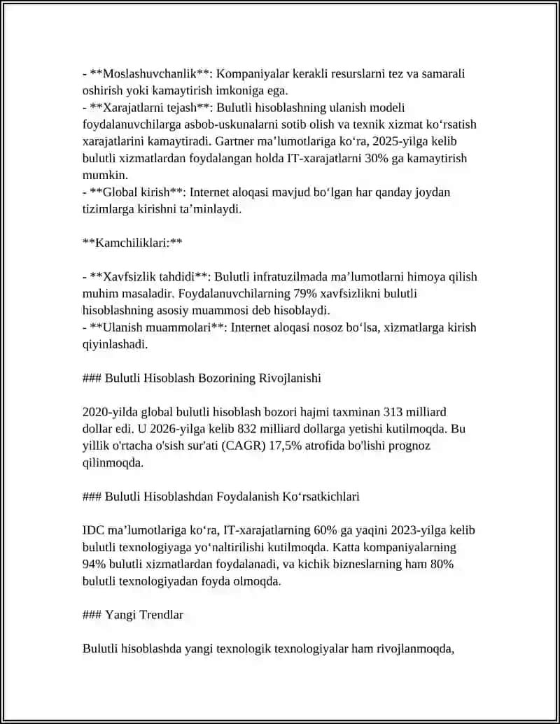 Bulutli hisoblash texnologiyalari 4