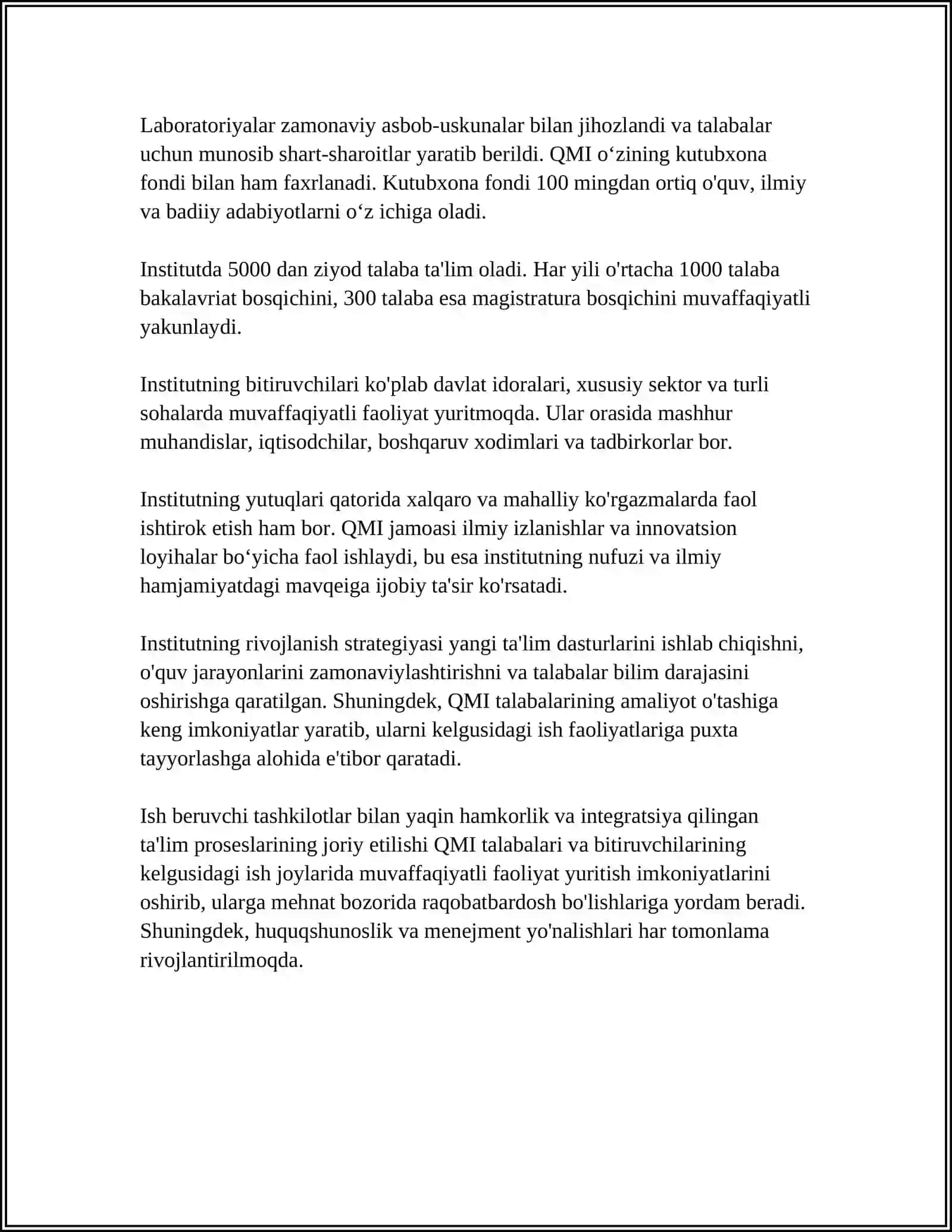 Qarshi Muhandislik Iqtisodiyot Instituti 4