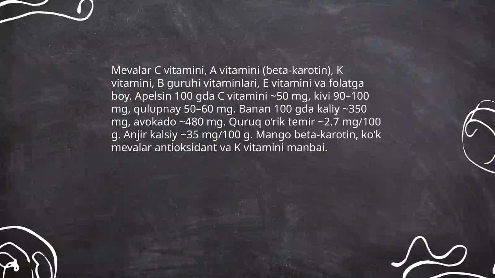 Mevalarning Turlari va Tasnifi 4