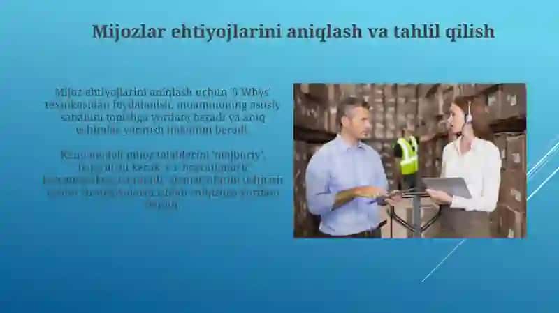 Logistikada xizmat sifatini oshirish usullari 4