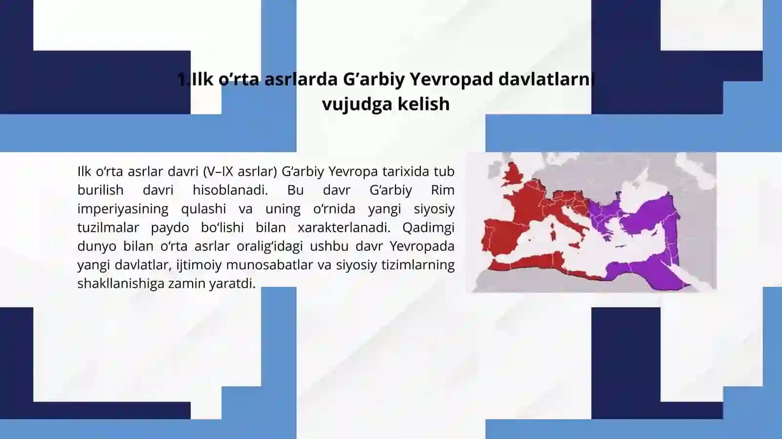 O’RTA ASRLARDA G’ARBIY YEVROPA DAVLATLARI (ANGLIYA) 4