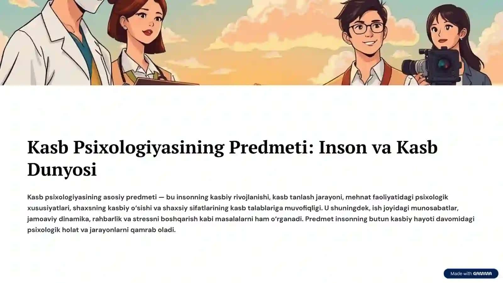 Kasb Psixologiyasining Predmeti va Vazifalari 4