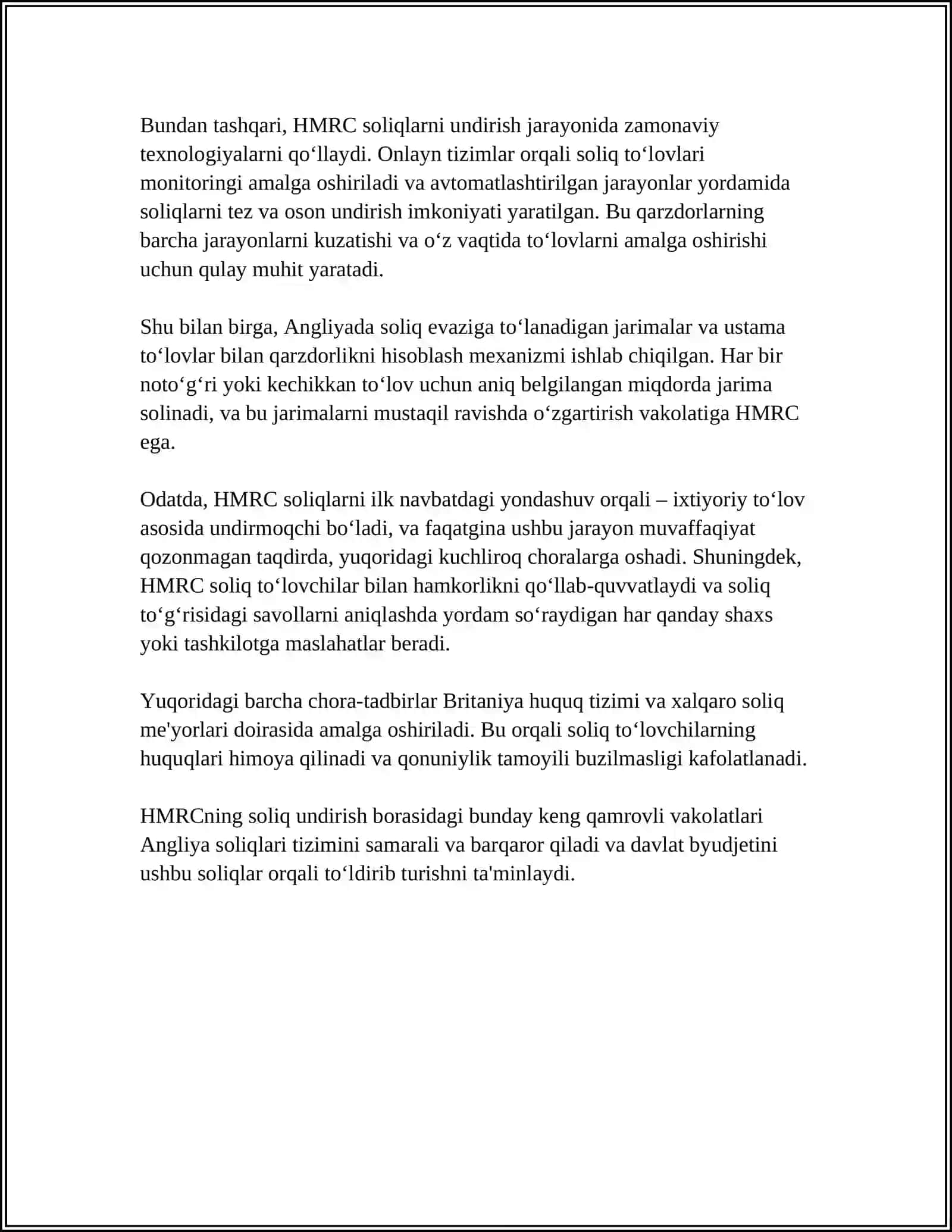 ANGLIYADA SOLIQ QARZINI UNDIRISH TARTIBI 4