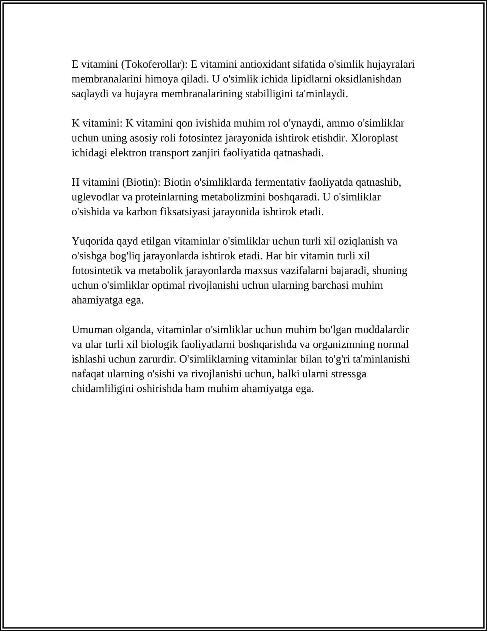 O'SIMLIKLARDA VITAMINLAR 4