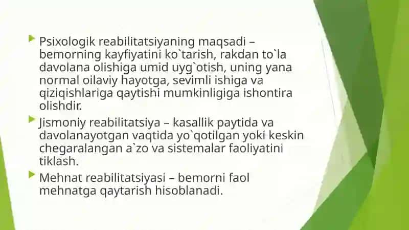 Onkologik reabilitatsiya 4