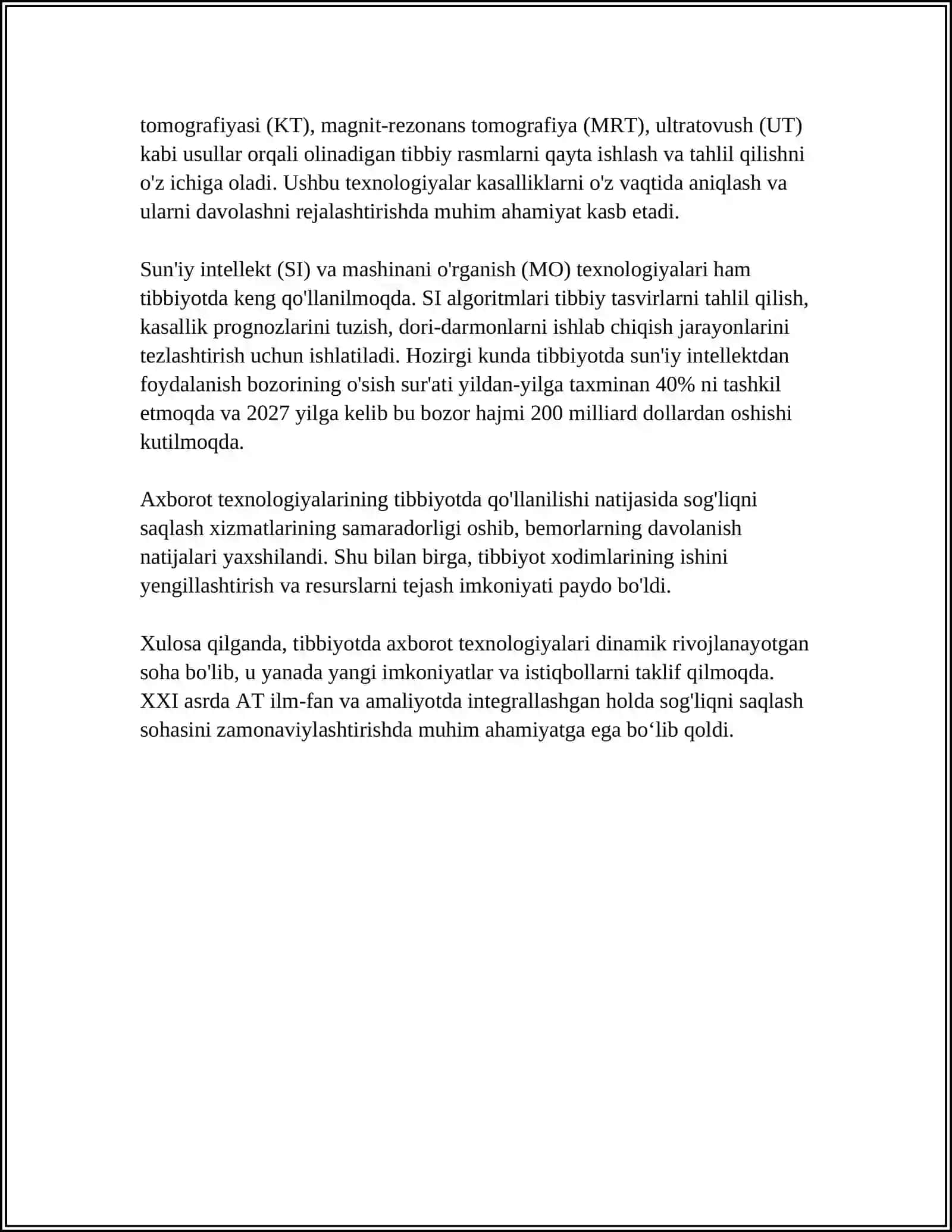 Tibbiyotda axborot texnologiyalari 4