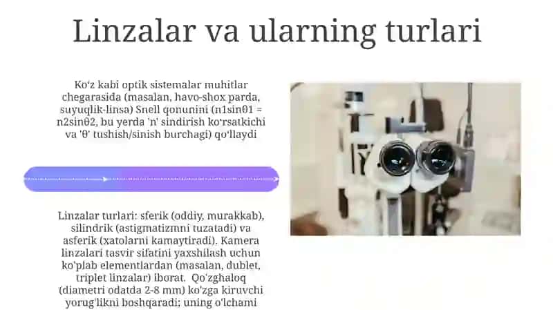 Optika asoslari va koʻzning optik sistemasi 4