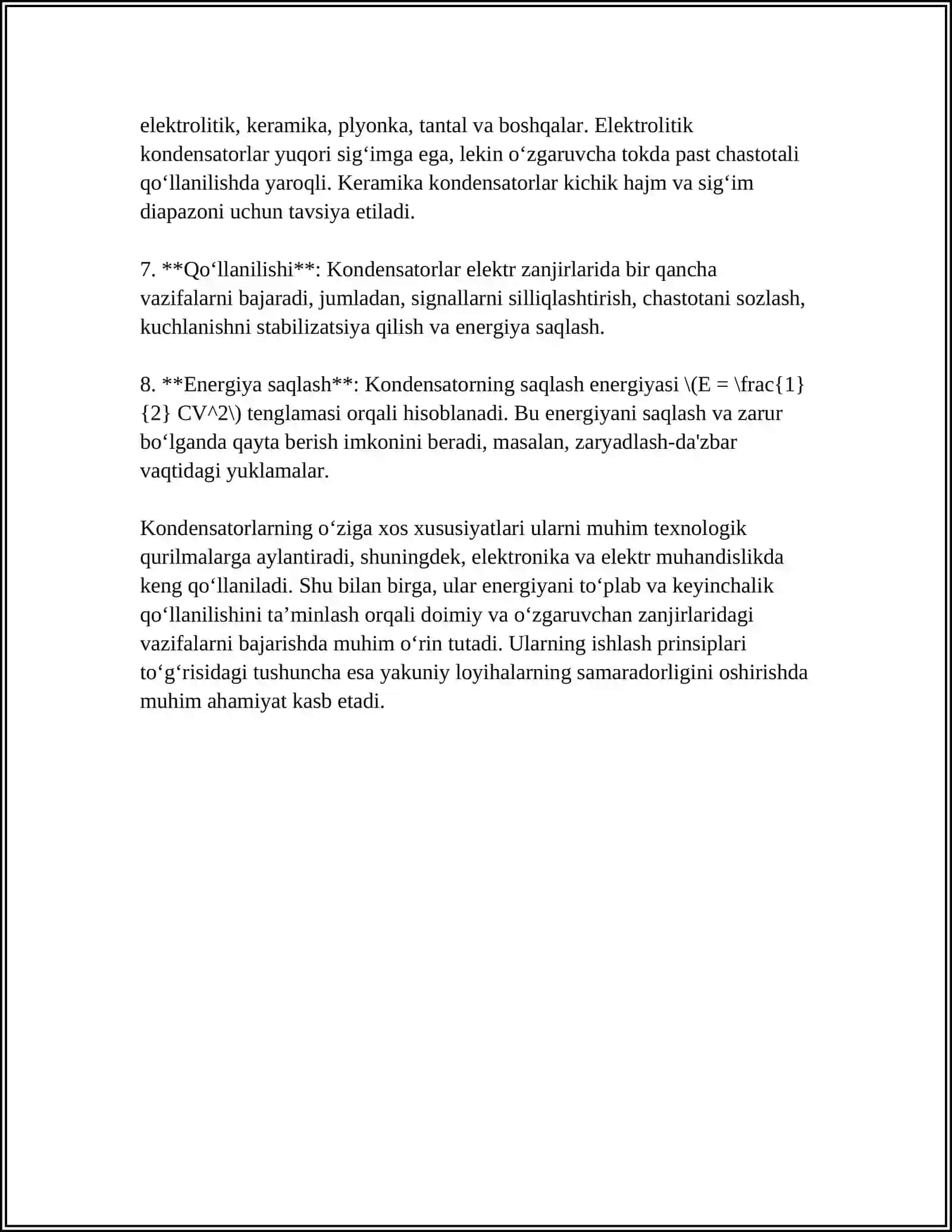ISSIQLIK ELEKTR STANSYALARIDA KONDENSATOR QURILMASI 4