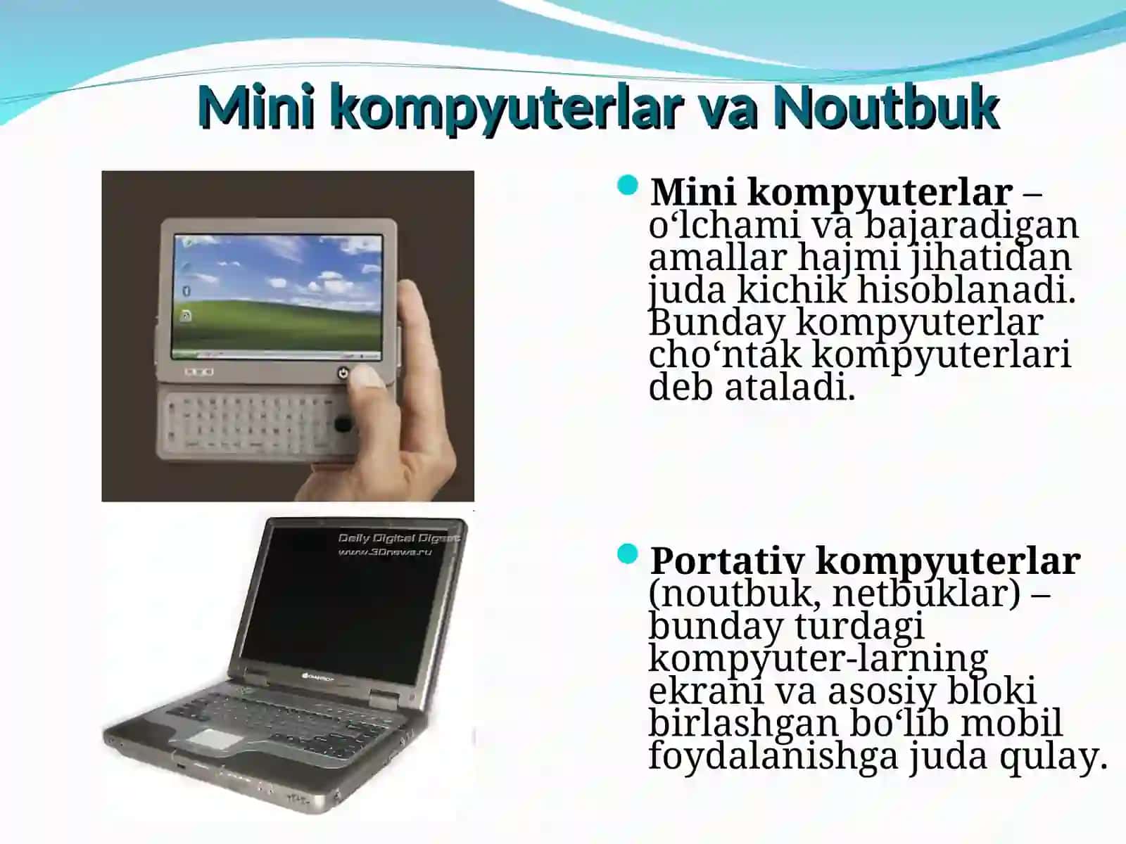 KOMPYUTERNING UMUMIY TUZILISHI,UNING QURILMALARI 4