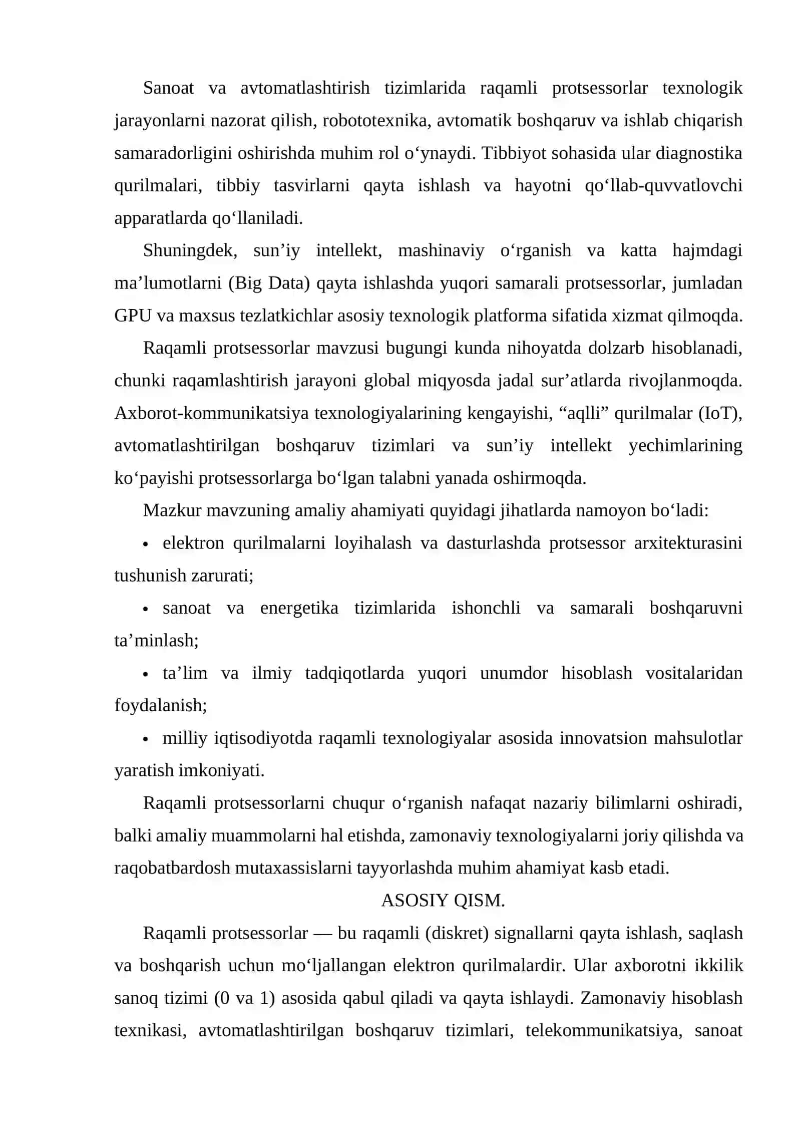 Raqamli protsessorlar 4