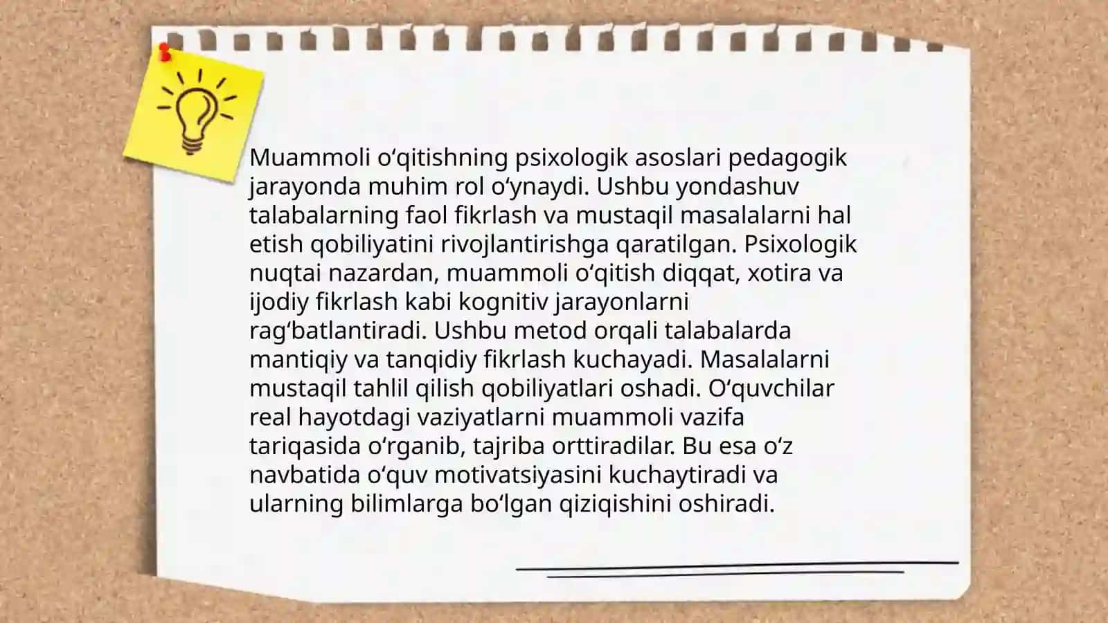 Muammoli o‘qitish usullari 4