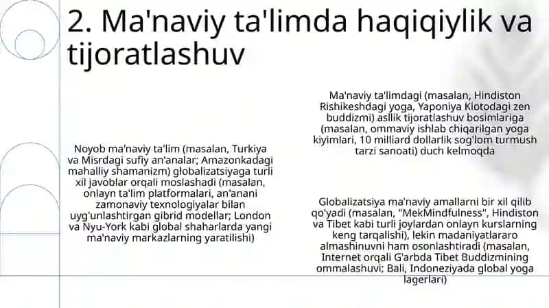 Globallashuv davri ma'naviy tarbiyasining o'ziga xosligi 4