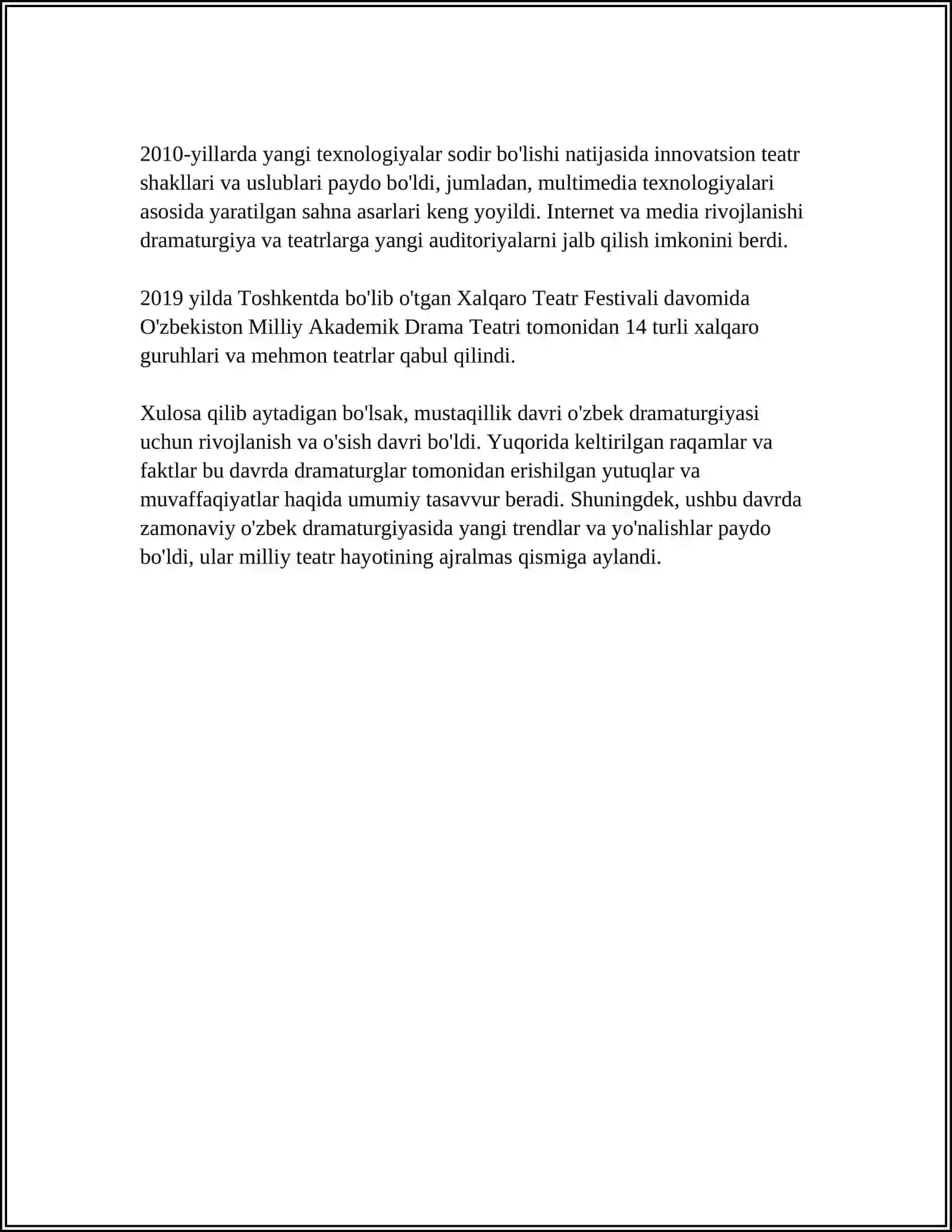 MUSTAQILLIK DAVRI DRAMATURGIYASI 4