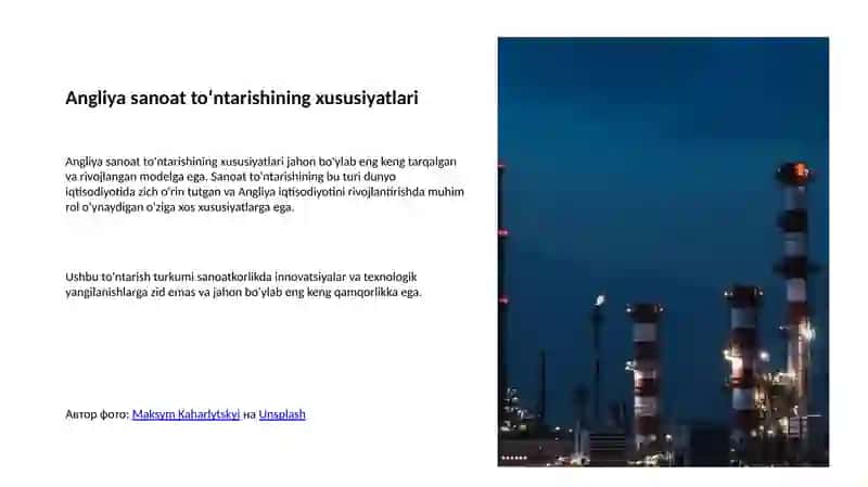 Angliyadagi sanoat to‘ntarishi va uning jahon iqtisodiyoti rivojidagi o‘rni 4