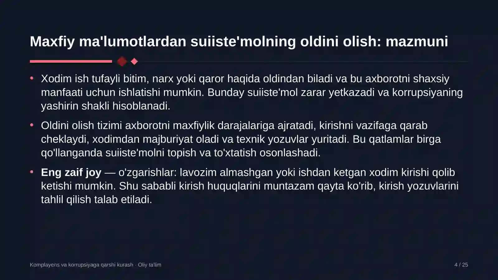Agrokimyo xizmatida maxfiy ma'lumotlardan suiiste'mol qilishning oldini olish 4