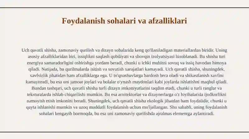 Uch qavatli shisha 4