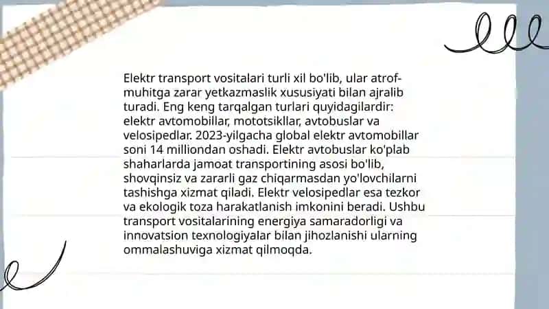 Electric automobiles 4