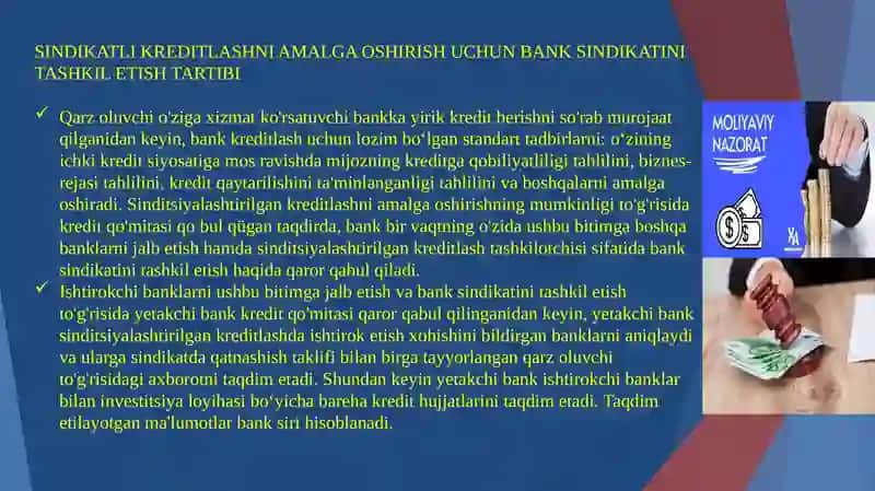 Sindikatlashgan kreditlar berishtartibi 4