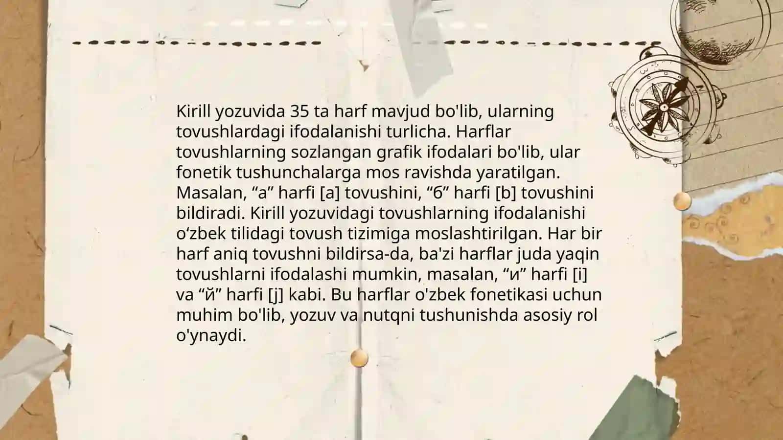 Krill yozuvidagi imlo qoidalarining mazmuniy tavsiflash 4