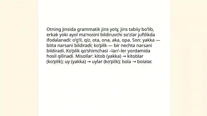 Ot: taʼrifi va belgilari 4