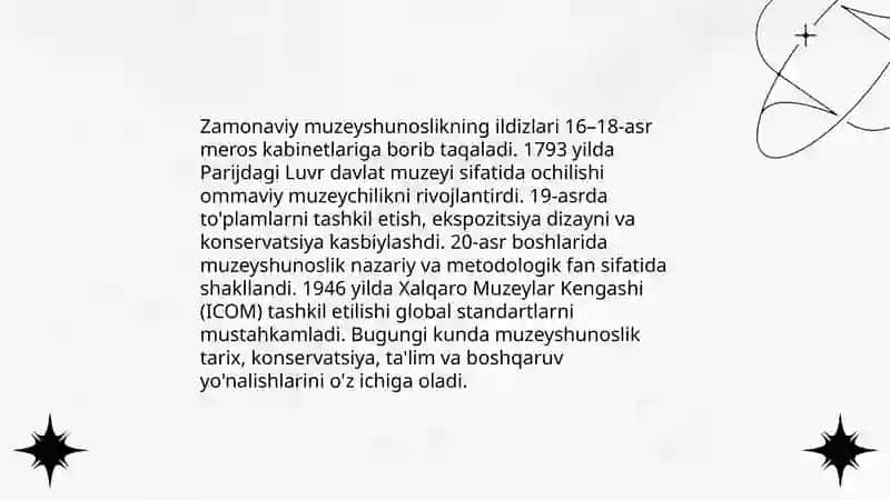 Muzeyshunoslik ilmiy fan sifatida 4