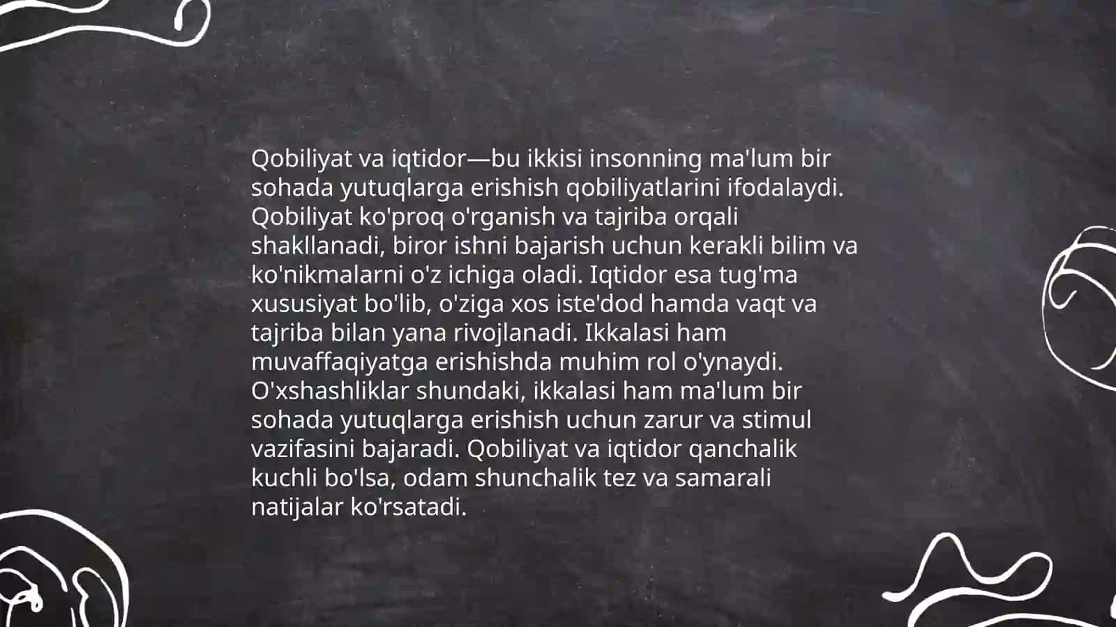 Qobiliyat va iqtidor 4