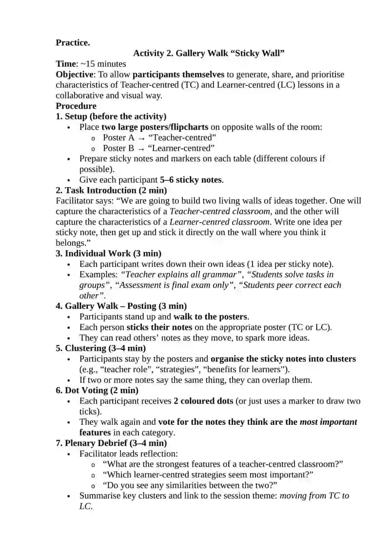 Cluster School CPD Session Plan 10 4