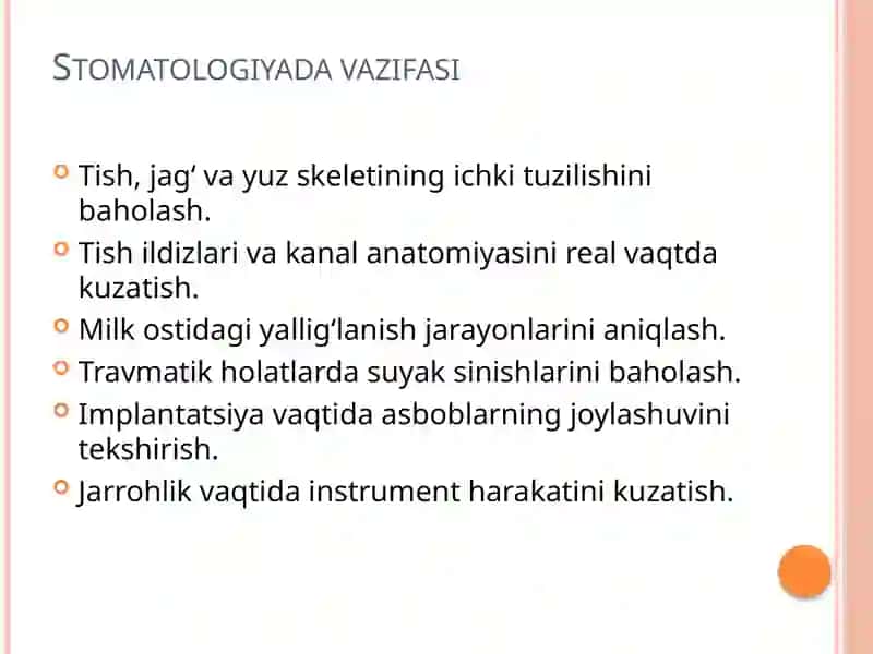 Rentgenoskopiyaning stomatologiyada o‘rni 4