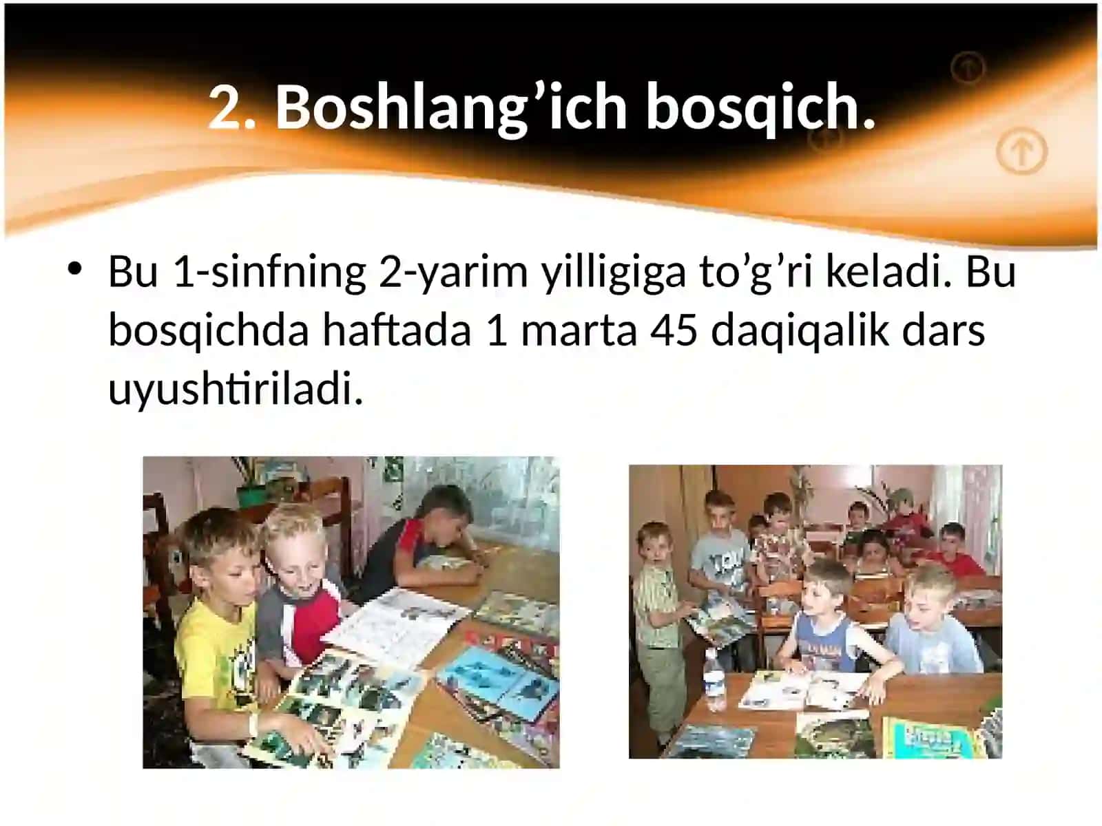Sinfdantashqari o’qish bosqichlari 4